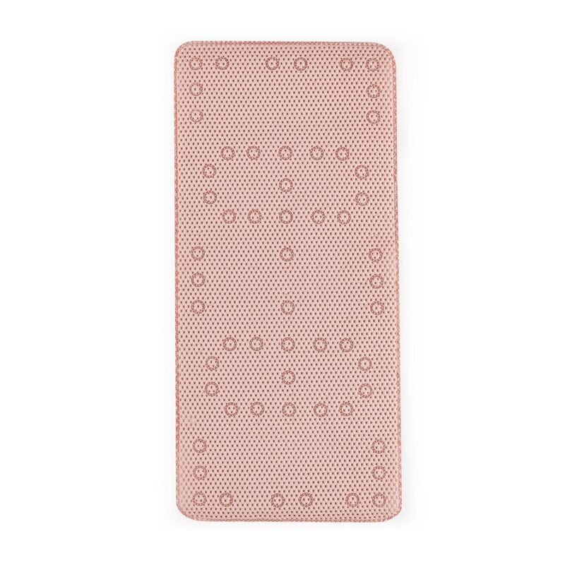 Covoras XXL de baie, Petite&Mars, Harry, Antialunecare, Cu ventuze, Dreptunghiular, Antiderapant, 91x43 cm, Roz