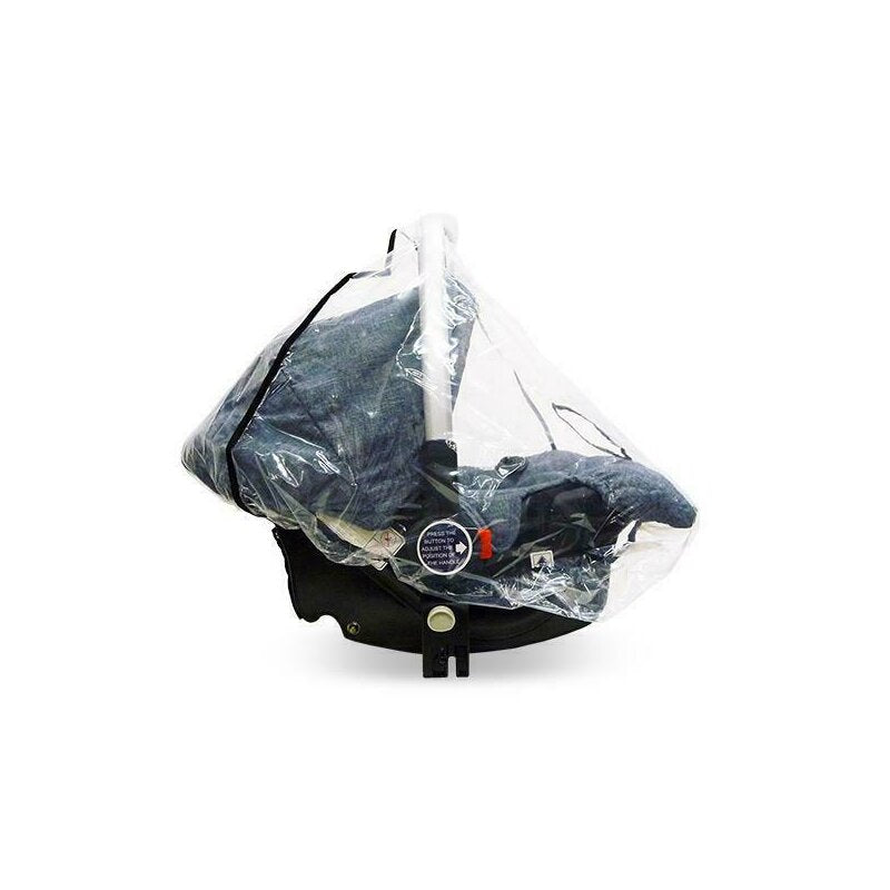 Husa de ploaie universala, Petite&Mars, Pentru scaunele auto 0-13 kg, Din folie moale, Durabila, De 0 1 microni, 50 x 60 x 70 cm