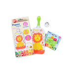 Set 6 pungi reutilizabile pentru hranire Petite&Mars Papoo 150 ml, portocaliu cu leuti