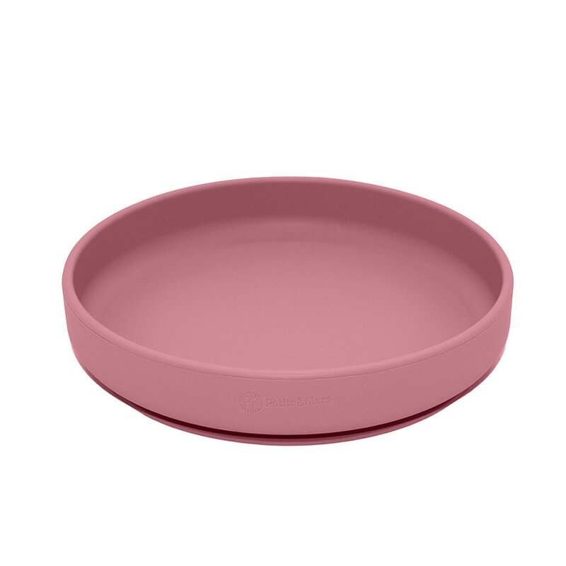 Set Hranire Petite&Mars Take&Match Farfurie Bol Tacamuri Silicon Fara BPA 6 luni+ Roz