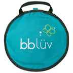 Piscina copii, Bbluv, Arena, Usoara si pliabila, Include o galeata pliabila si geanta de transport, Sistem pop-up, 75x20 cm, Blue