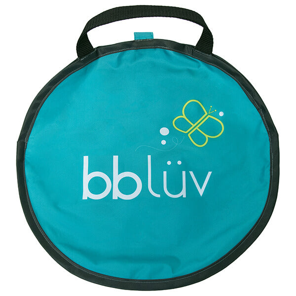 Piscina copii, Bbluv, Arena, Usoara si pliabila, Include o galeata pliabila si geanta de transport, Sistem pop-up, 75x20 cm, Blue