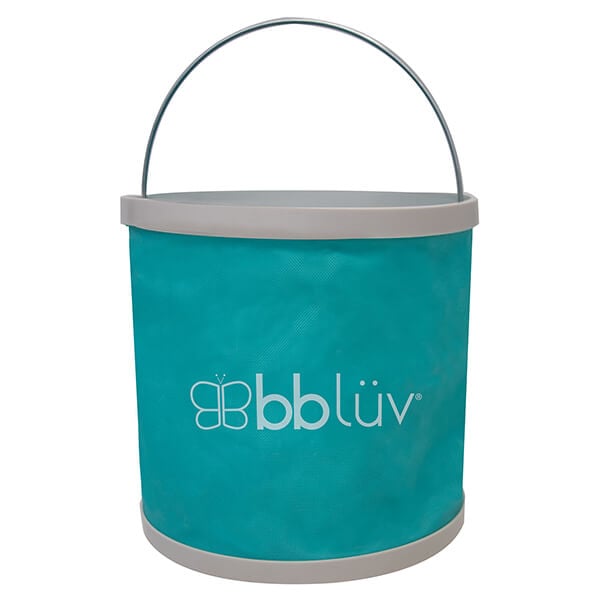 Piscina copii, Bbluv, Arena, Usoara si pliabila, Include o galeata pliabila si geanta de transport, Sistem pop-up, 75x20 cm, Blue