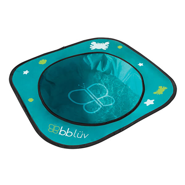 Piscina copii, Bbluv, Arena, Usoara si pliabila, Include o galeata pliabila si geanta de transport, Sistem pop-up, 75x20 cm, Blue