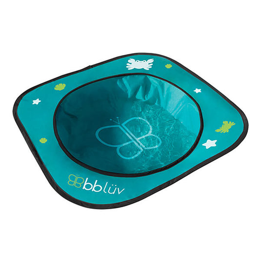 Piscina copii, Bbluv, Arena, Usoara si pliabila, Include o galeata pliabila si geanta de transport, Sistem pop-up, 75x20 cm, Blue