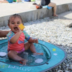 Piscina copii, Bbluv, Arena, Usoara si pliabila, Include o galeata pliabila si geanta de transport, Sistem pop-up, 75x20 cm, Blue