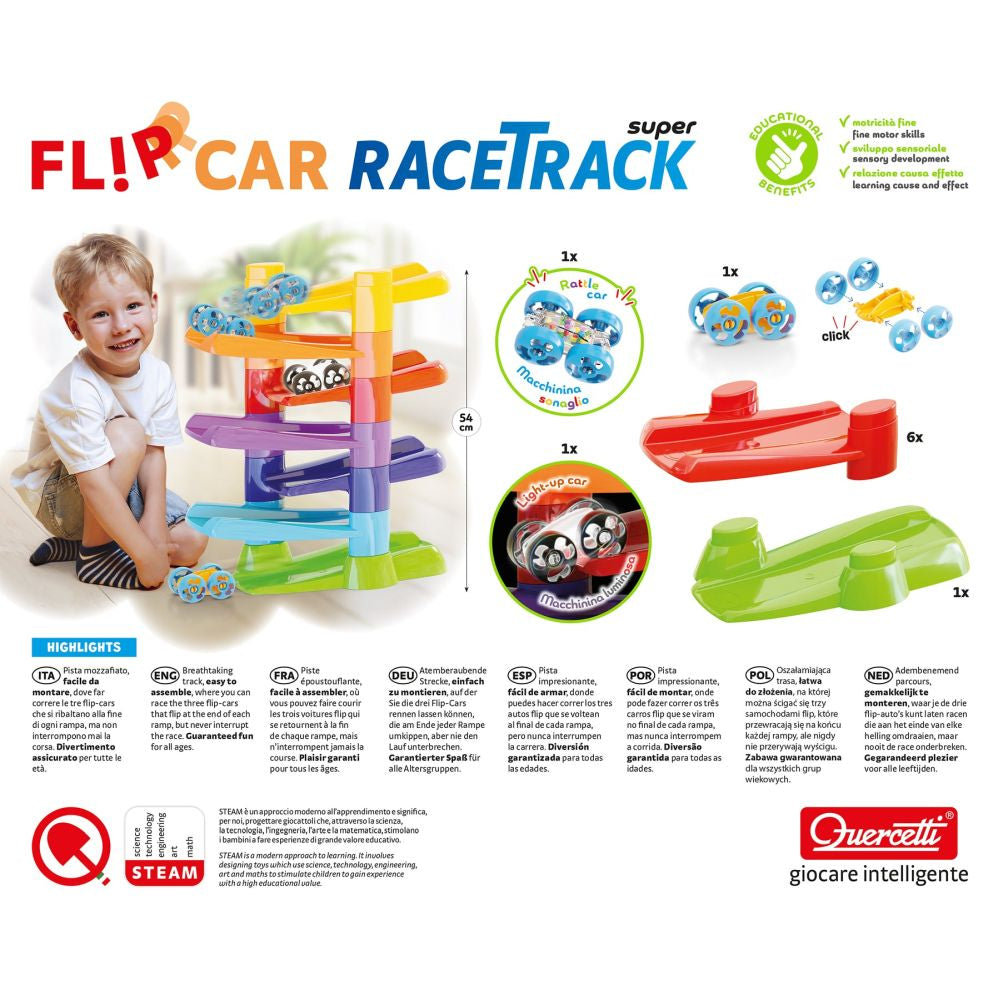 Pista de curse Flip Car Race Track Super Quercetti