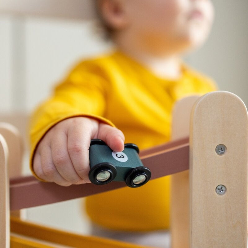 Pista de masini, Petite&Mars, Milky Way Wood of Mars, Cu 3 masinute, 18 luni+, Multicolor