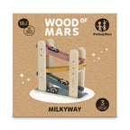 Pista de masini din lemn Petite&Mars Milky Way Wood of Mars cu 3 masinute, imagine 2