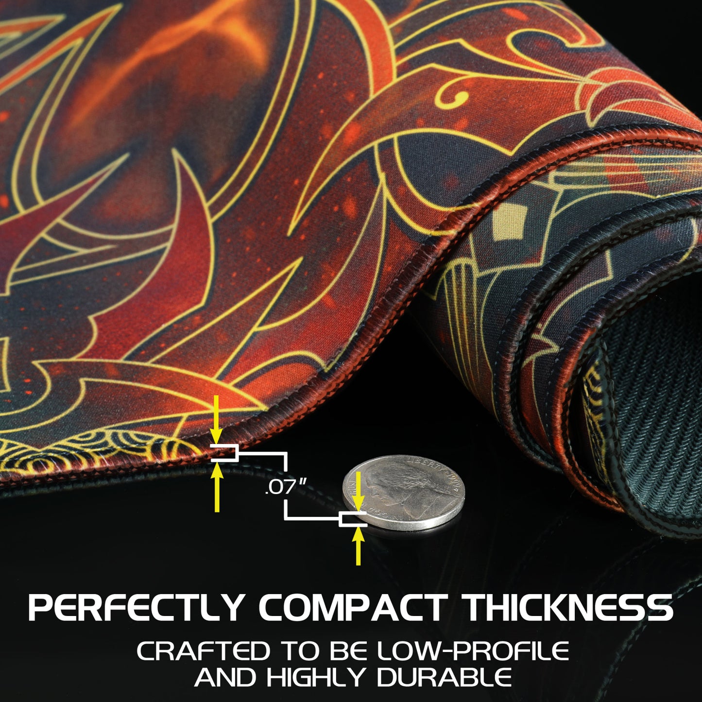 PlayMat Magic The Gathering - 5 Elemente Design | 61x35.5cm | ENHANCE Gaming