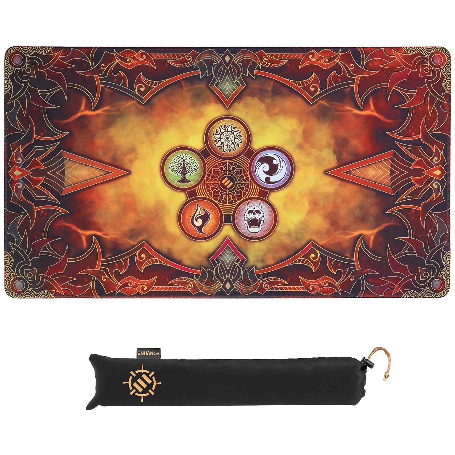 PlayMat Magic The Gathering - 5 Elemente Design | 61x35.5cm | ENHANCE Gaming