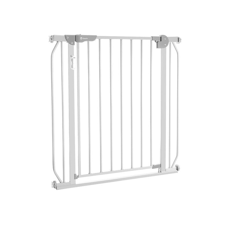 Poartă de siguranță Lionelo Truus Slim LED Gri – poartă văzută lateral