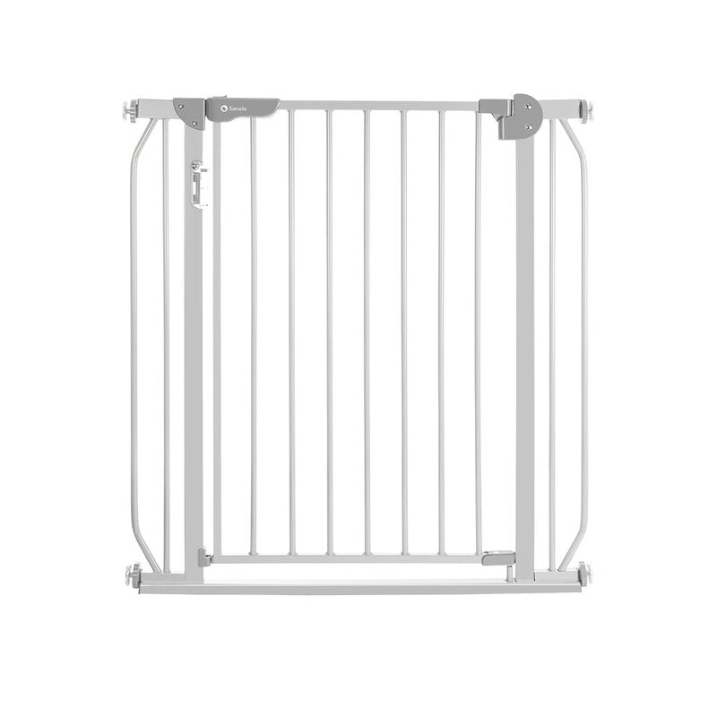 Poarta de siguranta, Lionelo, Truus Slim Led, Cu suruburi, Cu lumina Led cu senzor, 105 cm, Conform cu standardul european de securitate EN1930, Gri