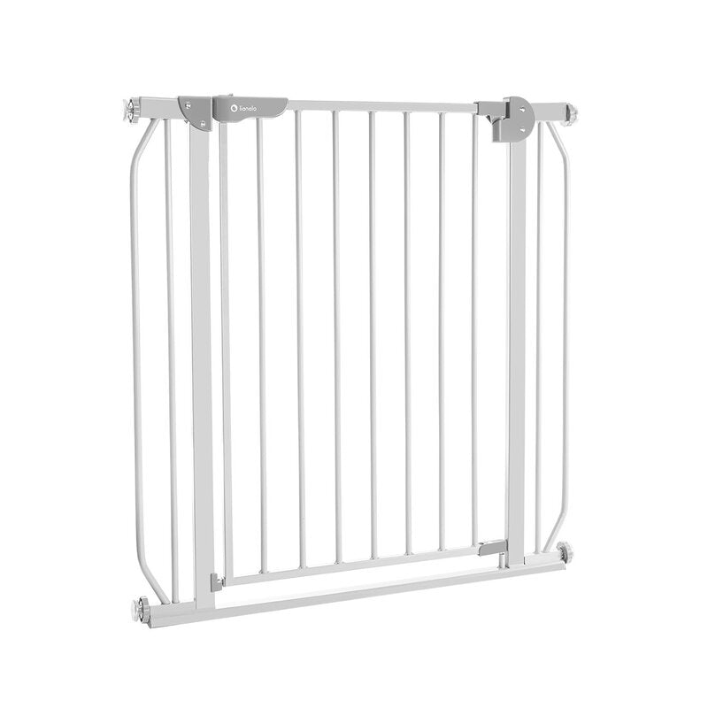 Poartă de siguranță Lionelo Truus Slim Gri – poartă deschisă