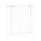 Poartă de siguranță Lionelo Truus Slim Alb – poartă văzută lateral