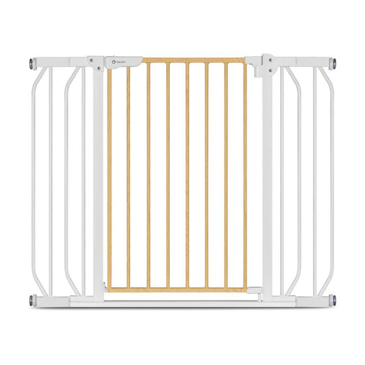 Poarta de siguranta, Lionelo, Truus Slim, Prin presiune, 105 cm, Conform cu standardul europeane de securitate EN1930, Gri Natur