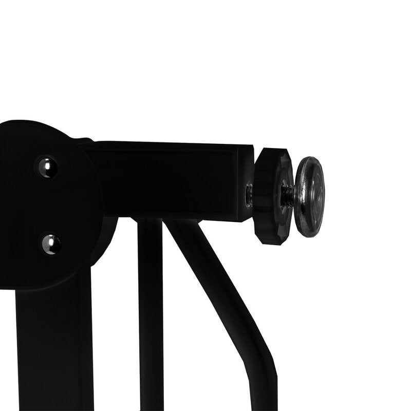 Poarta de siguranta, Lionelo, Truus Slim, Prin presiune, 105 cm, Conform cu standardul europeane de securitate EN1930, Negru Onyx