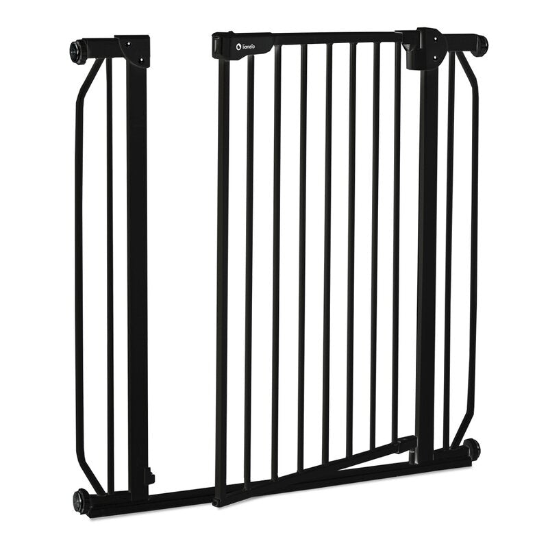 Poarta de siguranta, Lionelo, Truus Slim, Prin presiune, 105 cm, Conform cu standardul europeane de securitate EN1930, Negru Onyx