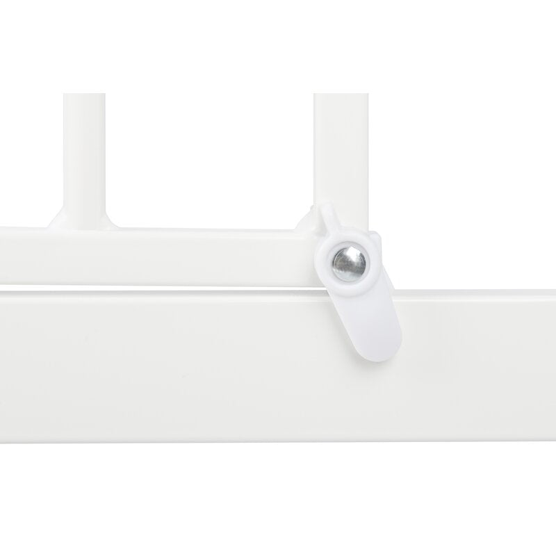 Poarta siguranta, Qmini, Thor, 74 - 109.4 cm, Inchidere automata, Sistem dublu de blocare, Otel, Garantie 5 ani, ASTM1004 si EN1930-2011, Alb