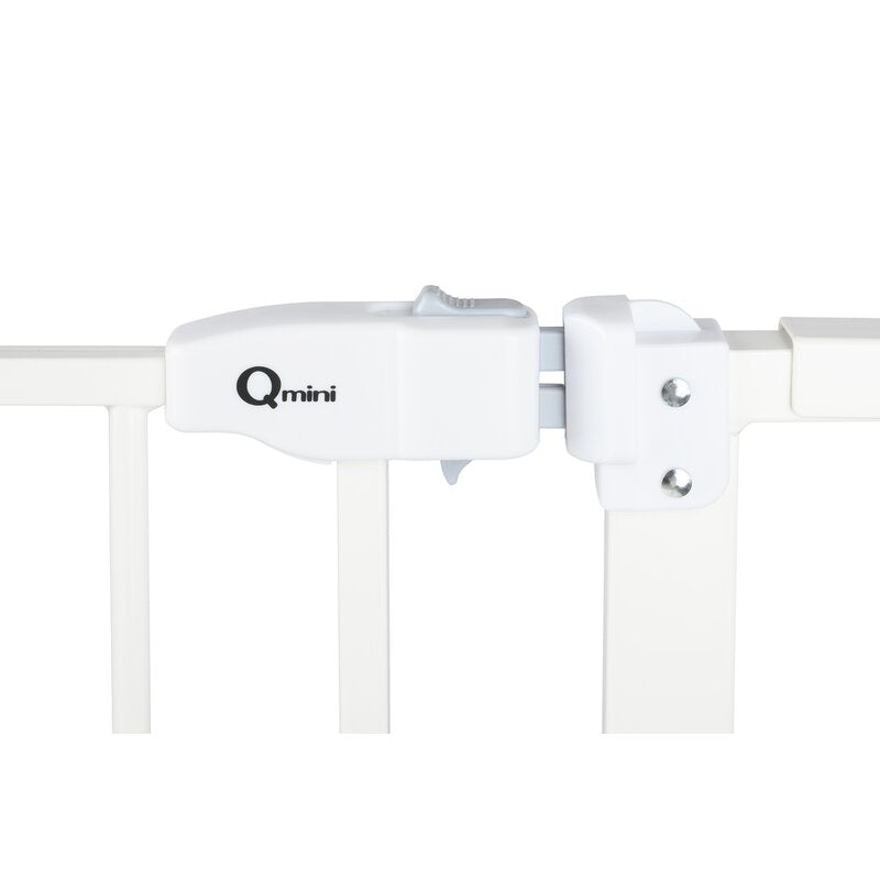 Poarta siguranta, Qmini, Thor, 74 - 109.4 cm, Inchidere automata, Sistem dublu de blocare, Otel, Garantie 5 ani, ASTM1004 si EN1930-2011, Alb