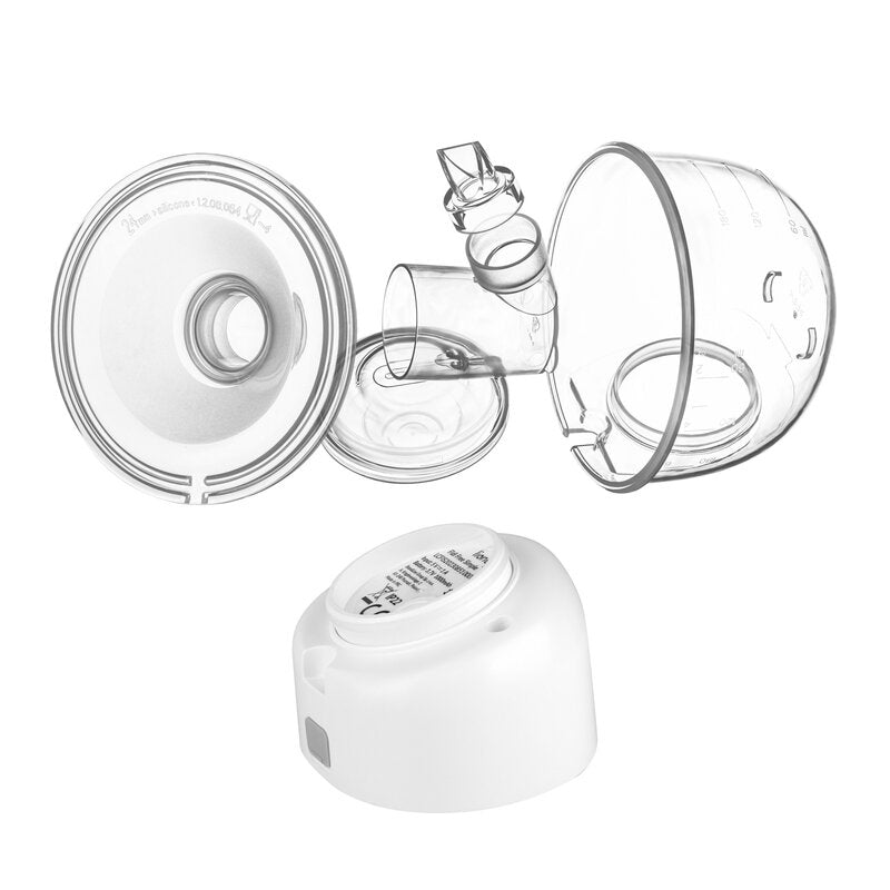 Pompa de san, Lionelo, Fidi Free Simple, Portabila, Cu accesorii, Hands-free, 9 functii de masaj, Functie de pauza, Capacitate 180 ml, Alb