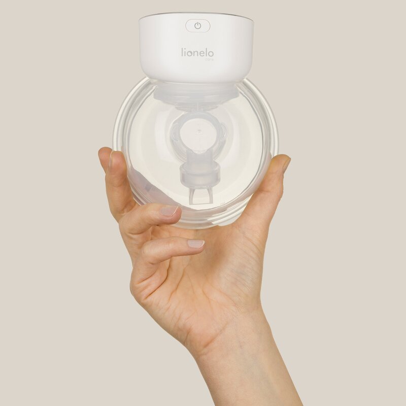 Pompa de san, Lionelo, Fidi Free Simple, Portabila, Cu accesorii, Hands-free, 9 functii de masaj, Functie de pauza, Capacitate 180 ml, Alb