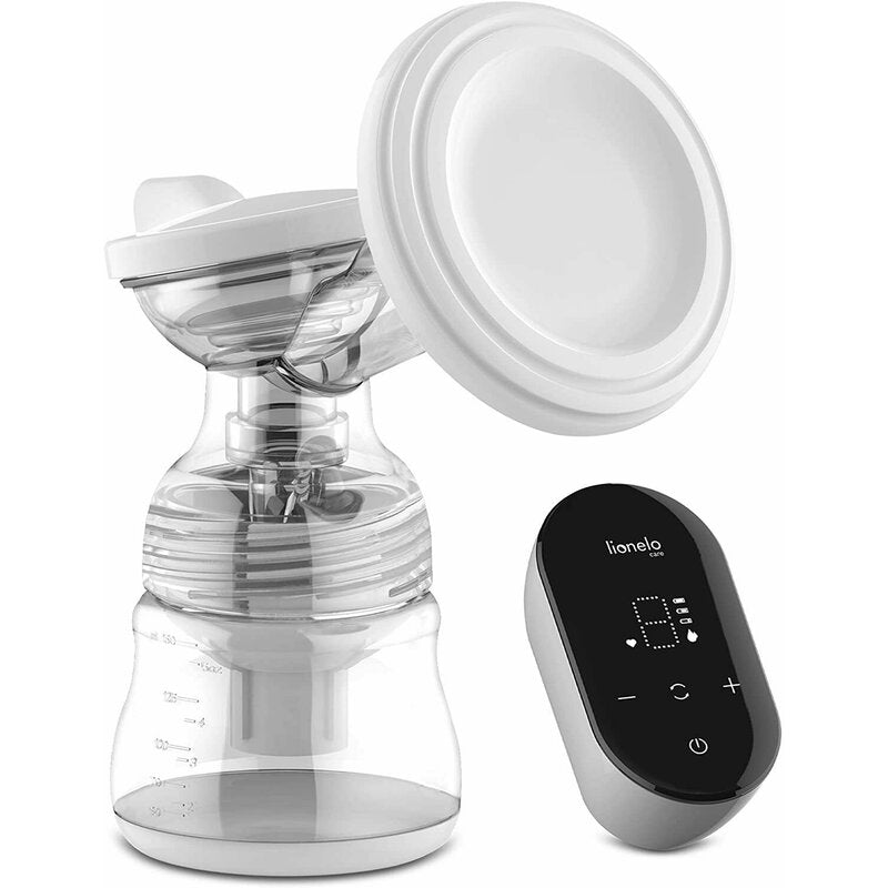 Pompa de san, Lionelo, Fidi Go, Functie de masaj, Autonomie pana la 90 min, Afisaj LED, Cu accesorii, Gri Pal