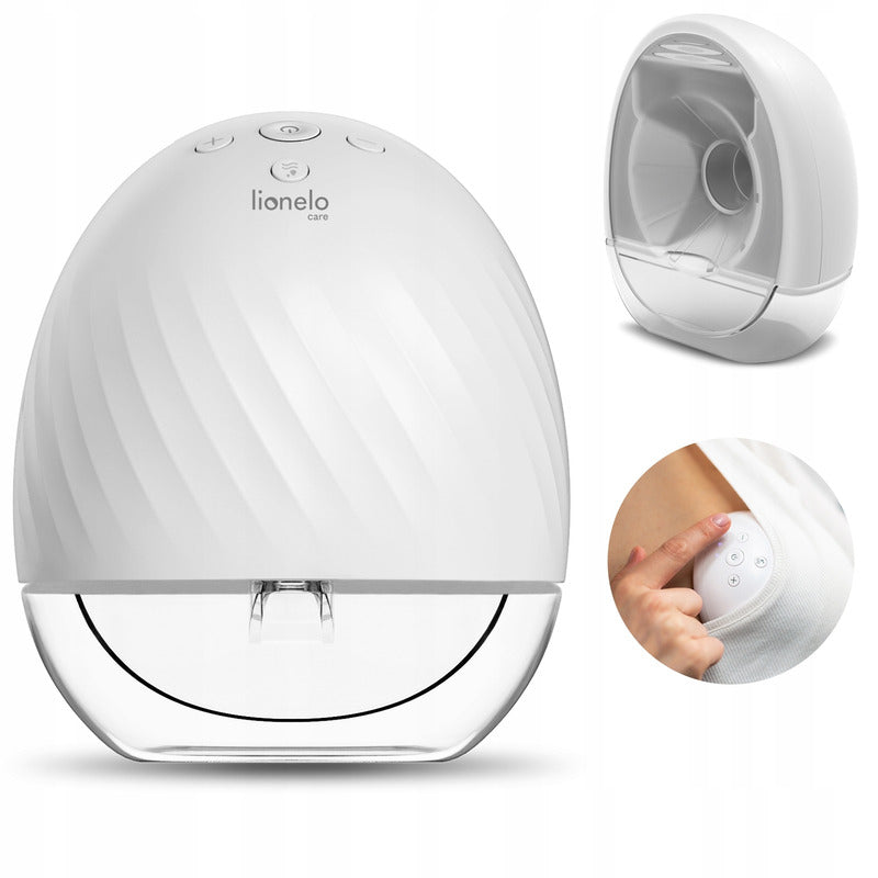 Pompă de Sân Lionelo Fidi Free Hands-Free 5 Funcții Masaj 150ml Portabilă