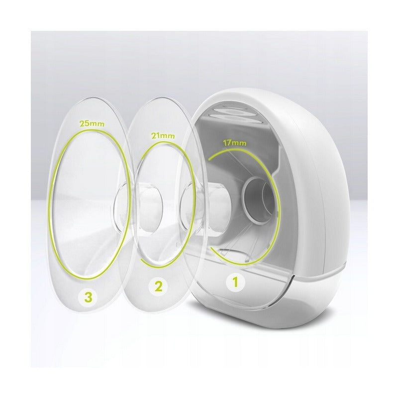 Pompă de Sân Lionelo Fidi Free Hands-Free 5 Funcții Masaj 150ml Portabilă