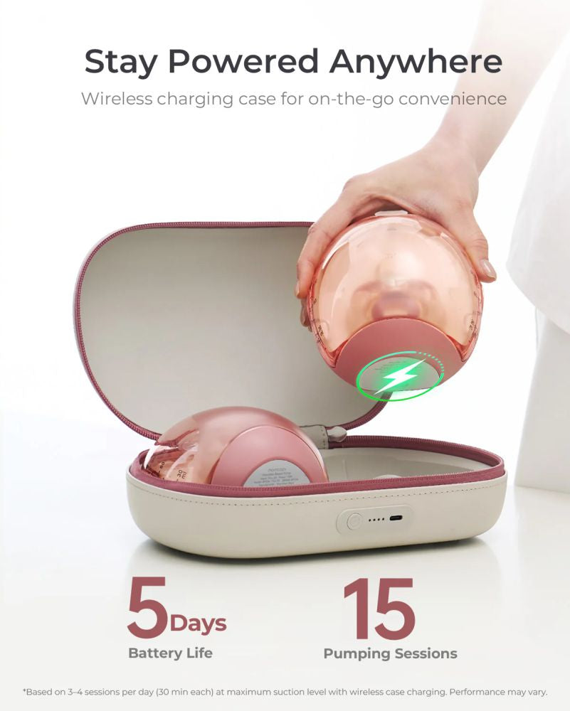 Pompa de San Dubla Hands-Free Momcozy Air 1 Ultra-Slim Wearable App Control