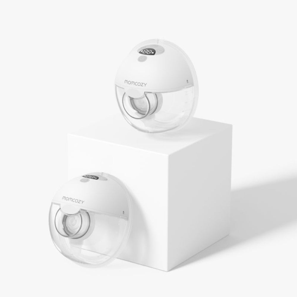 Pompă de Sân Momcozy Hands-Free Dublă M5 Grey - Silențioasă, Portabilă, Eficientă