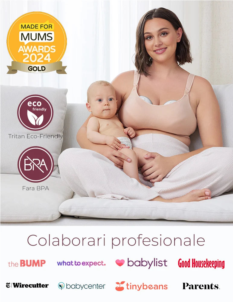 Pompa San Electrica Hands-Free Momcozy M6 Wearable Red