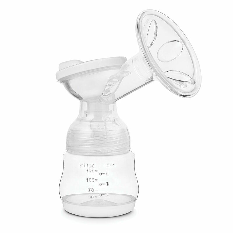 Pompa dubla de san, Lionelo, Electrica, Cu 9 nivele de aspiratie, 5 moduri de masaj, Afisaj LED, Imita suptul natural al copilului, Functionare pana la 90 min, Silentioasa, Fara BPA, Include 2 recipiente de 150 ml si 2 pungi, Cablu USB, Husa, Alb/Gri