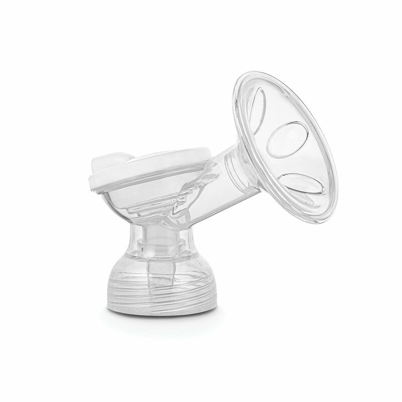 Pompa dubla de san, Lionelo, Electrica, Cu 9 nivele de aspiratie, 5 moduri de masaj, Afisaj LED, Imita suptul natural al copilului, Functionare pana la 90 min, Silentioasa, Fara BPA, Include 2 recipiente de 150 ml si 2 pungi, Cablu USB, Husa, Alb/Gri