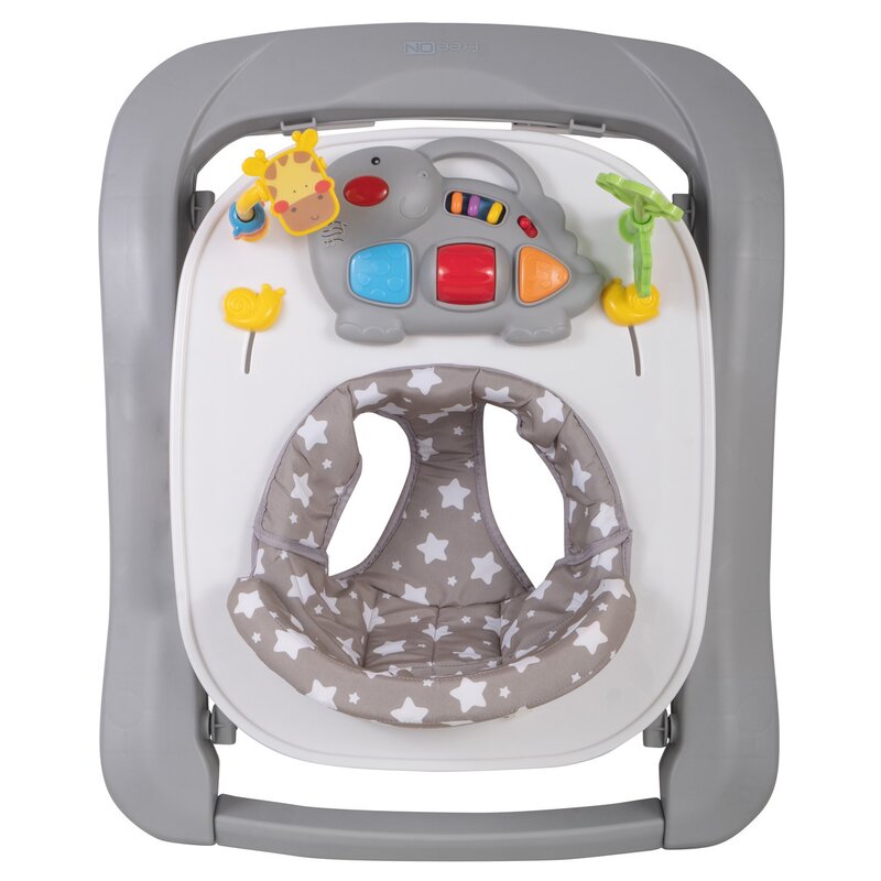 Premergator FreeON Walker ZOO Grey - jucarie muzicala cu lumini