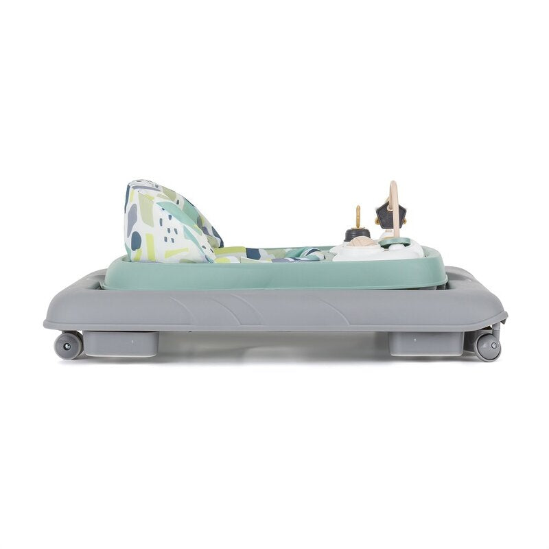 Premergator, Feedo, Pliabil, Cu panou de joaca inclus, Cu inaltime reglabila in 3 pozitii, Cu sistem de franare, Dezvolta abilitatile motorii si senzoriale, Greutate maxima suportata 12 kg, 6 luni+, Mint