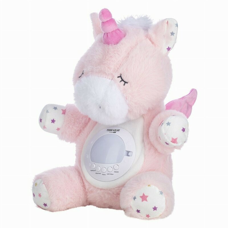 Jucarie multifuncionala, Cu proiector muzical, Free2Play, Din plus, Cu 7 modele de proiectie, Cu sunete si melodii, Unicorn