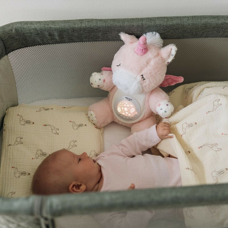 Jucărie Multifuncțională Free2Play cu Proiector Muzical | 7 Modele Proiecție | Sunete și Melodii | Unicorn