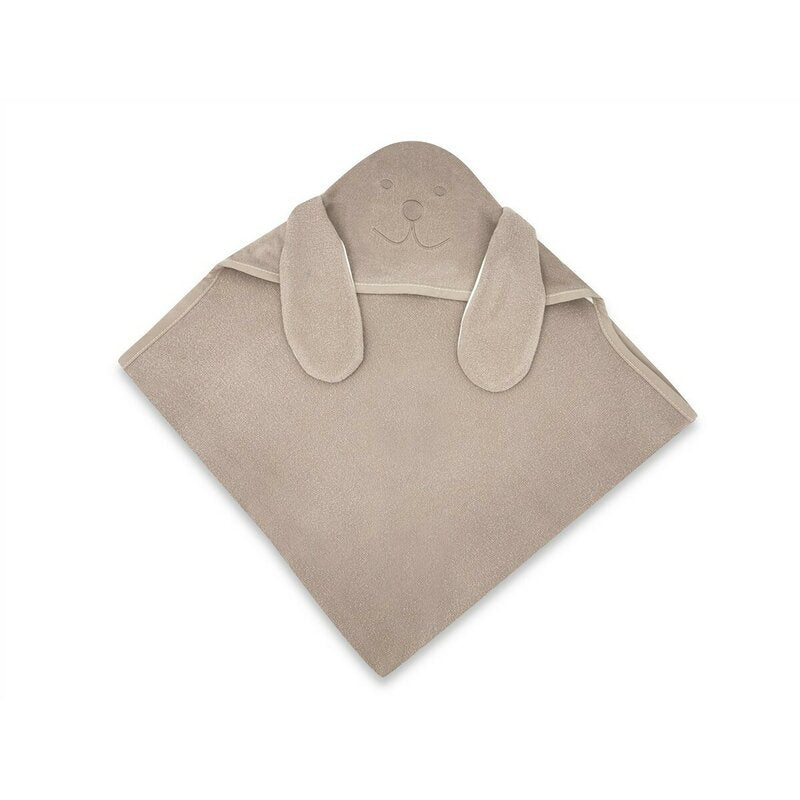 Prosop cu glugă Qmini Eared Bear 100x100 cm, Mocha – imagine 6