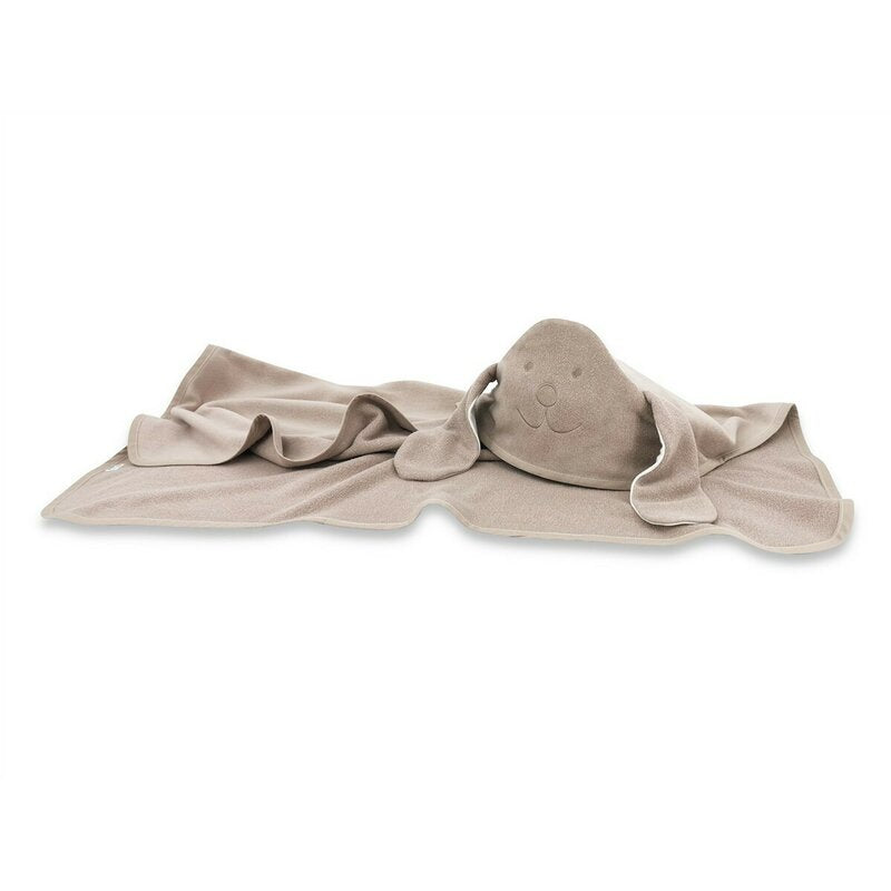 Prosop cu glugă Qmini Eared Bear 100x100 cm, Mocha – imagine 7