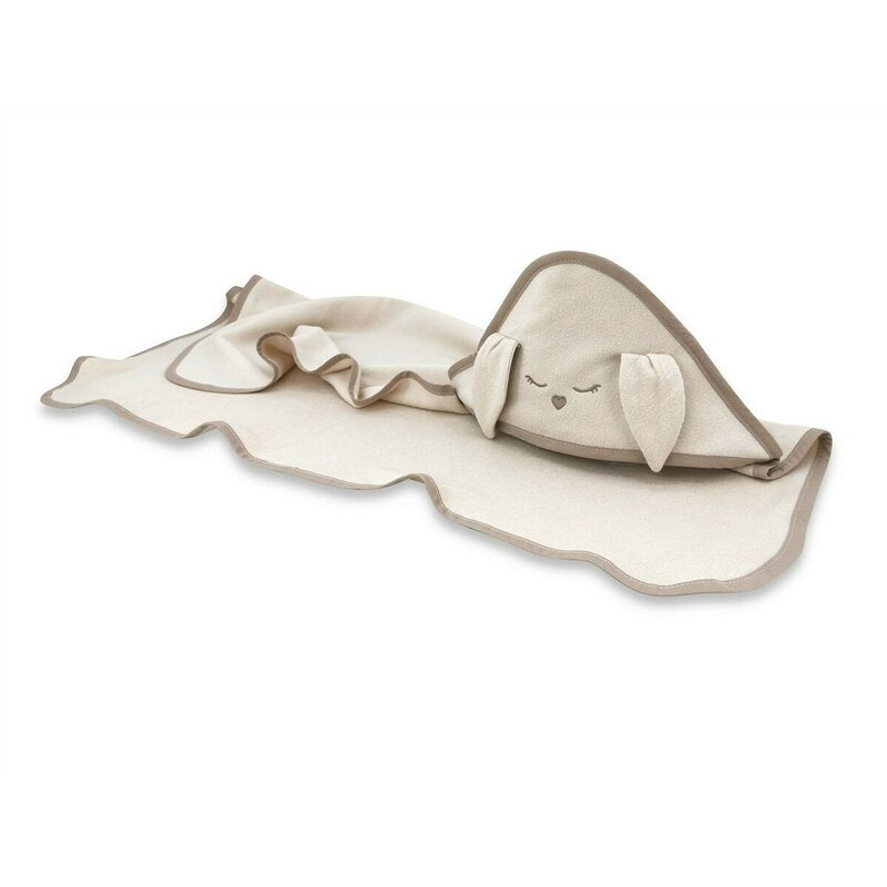 Prosop cu glugă Qmini Rabbit 100x100 cm, Bej – imagine 7