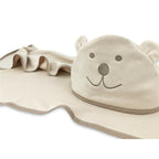 Prosop cu glugă Qmini Teddy Bear 100x100 cm, Bej – vedere produs