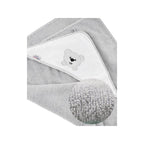 Prosop de baie Bocioland cu glugă, Teddy Bear Grey, imaginea 3