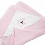 Prosop de baie Bocioland cu glugă, Teddy Bear Pink, imaginea 8