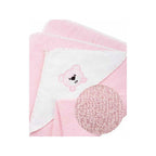 Prosop de baie Bocioland cu glugă, Teddy Bear Pink, imaginea 3