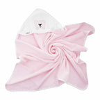 Prosop de baie Bocioland Teddy Bear Pink - detaliu gluga