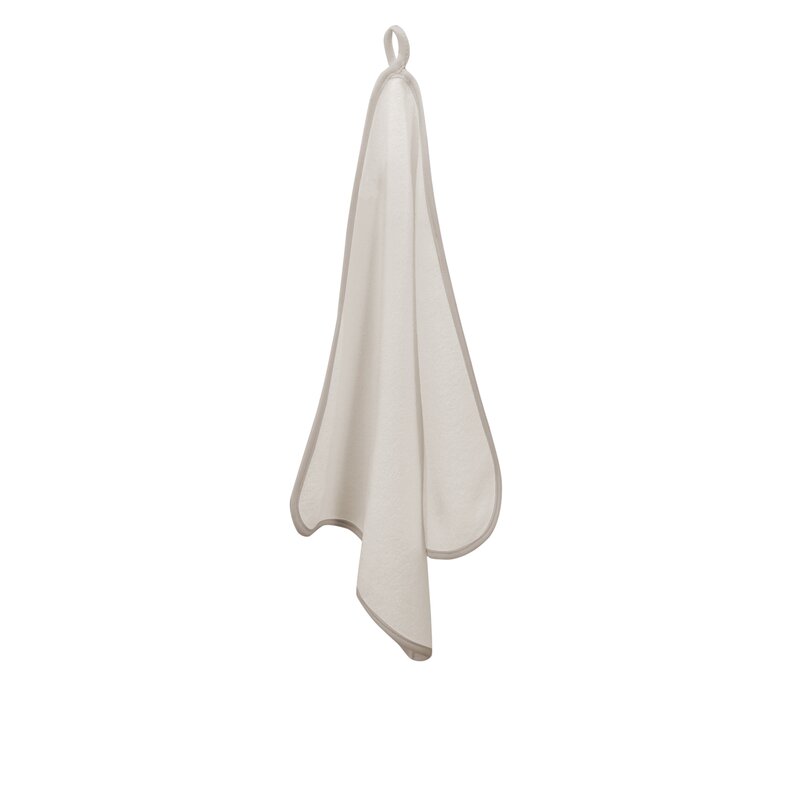 Prosopel copii, Qmini, Dimensiune 40x40cm, Din tricot termo-terry din bambus, Materiale certificate Oeko Tex Standard 100, Beige