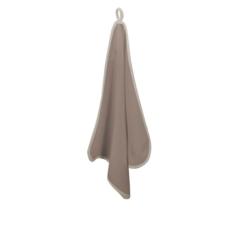 Prosopel copii, Qmini, Dimensiune 40x40cm, Din tricot termo-terry din bambus, Materiale certificate Oeko Tex Standard 100, Mocha