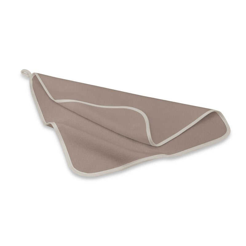 Prosop copii Qmini Bamboo 40x40 cm, Mocha – detaliu material