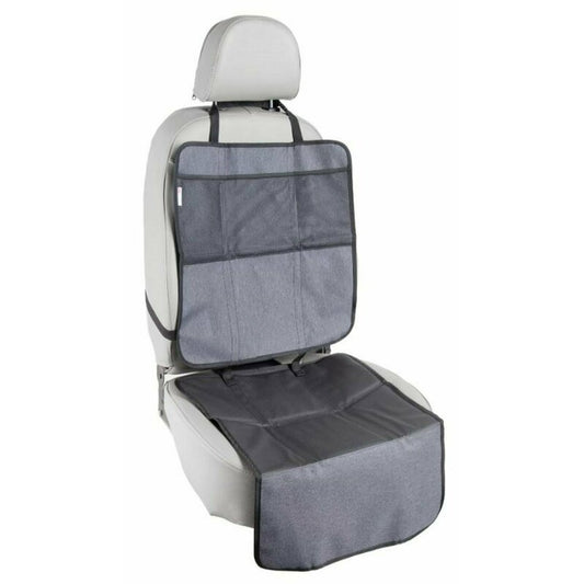 Protectie impermeabila, Petite&Mars, Pentru bancheta auto si spatar, Cu organizator, 3 in 1, Savior, Gri